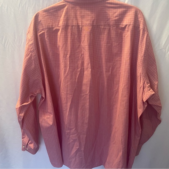 U.S. Polo Assn. Mens Size 18/18.5 XXL Pink Checkered Button-Down Long Sleeve - Picture 7 of 12